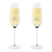 2 kieliszki do szampana PREZENT NA 20 ROCZNICĘ ŚLUBU