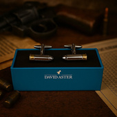 Spinki do mankietów NABÓJ – prezent DLA STRZELCA ŻOŁNIERZA