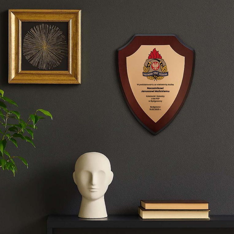 Dyplom strażacki PSP z dedykacją – prezent DLA STRAŻAKA, NACZELNIKA