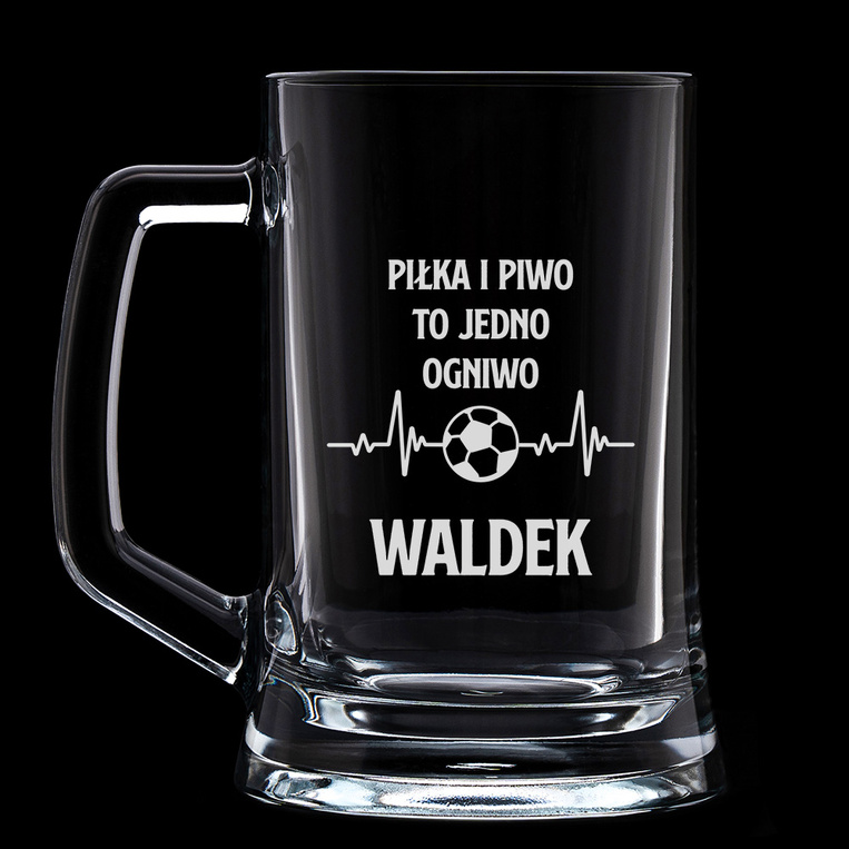 PERSONALIZOWANY Kufel z grawerem na prezent DLA FANA PIŁKI NOŻNEJ