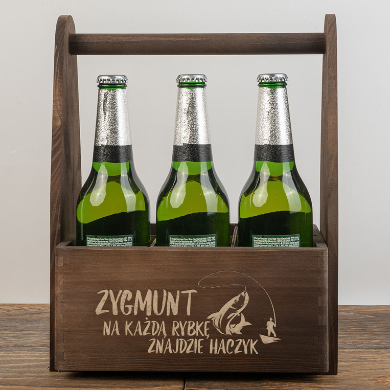 PERSONALIZOWANE nosidło na piwo DLA WĘDKARZA z twoim grawerem