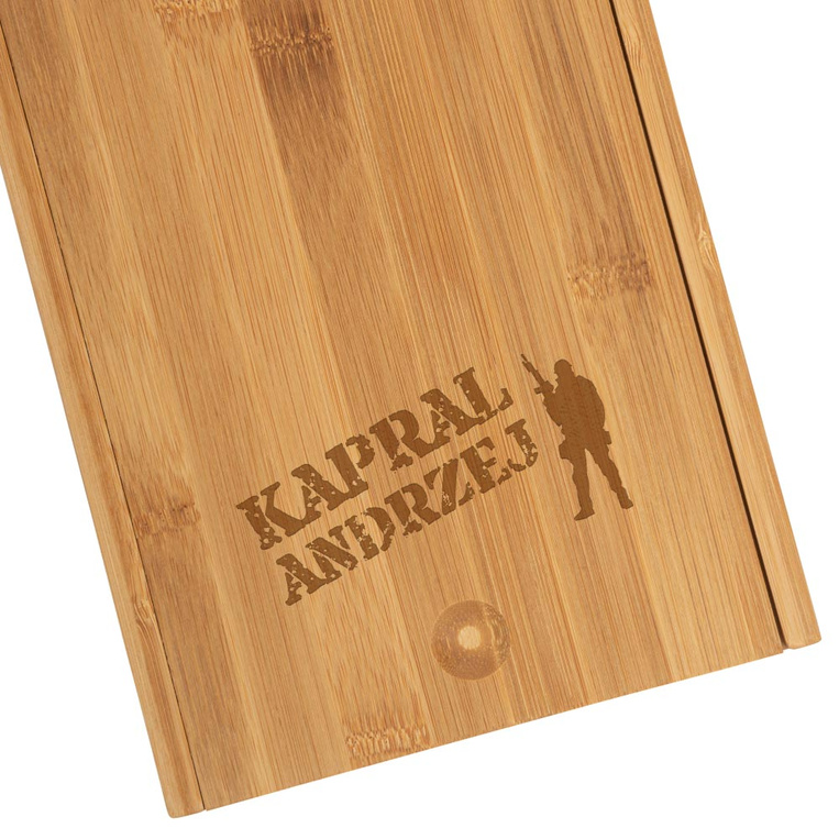 Zestaw do serów i wina DLA ŻOŁNIERZA z okazji AWANSU EMERYTURY