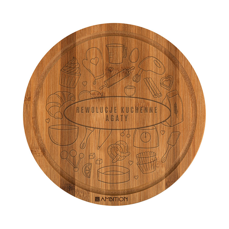 REWOLUCJE KUCHENNE deska do krojenia z TWOIM GRAWEREM na prezent DLA ŻONY