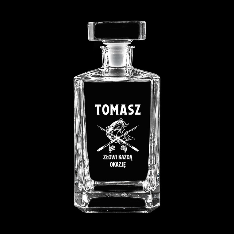 Grawerowana karafka DLA WĘDKARZA z personalizacją