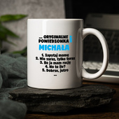 PERSONALIZOWANY KUBEK z nadrukiem ORYGINALNE POWIEDZONKA TATY