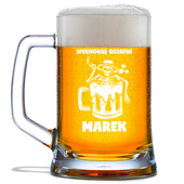 Kufel z grawerem WYCHODZĘ OSTATNI + IMIĘ prezent dla IMPREZOWICZA