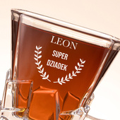 Szklanka Lodowa SUPER DZIADEK z imieniem – prezent dla dziadka