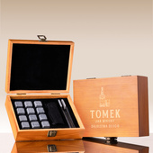 PERSONALIZOWANY zestaw kamieni do whisky NA URODZINY  dla niego
