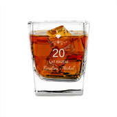 Szklanka do whisky z grawerem 20 LAT RAZEM + IMIONA