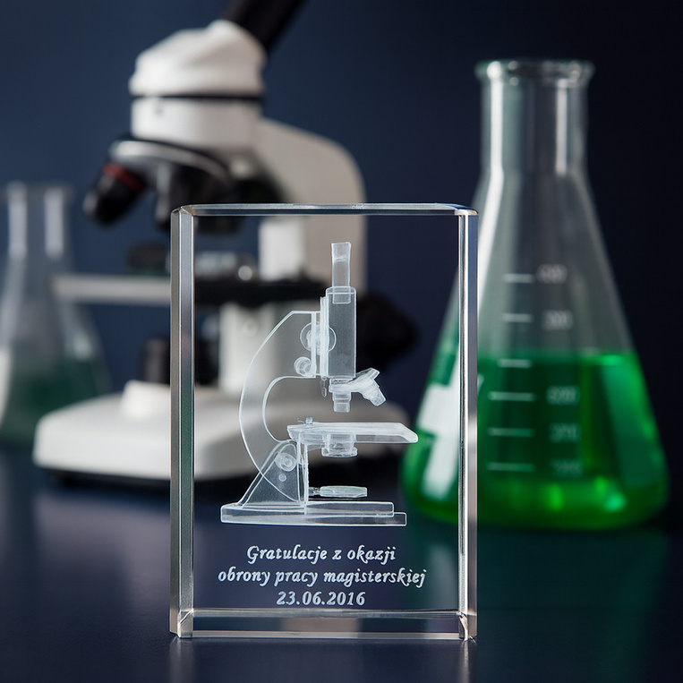 Gratulacje z okazji OBRONY PRACY MAGISTERSKIEJ - Mikroskop 3D