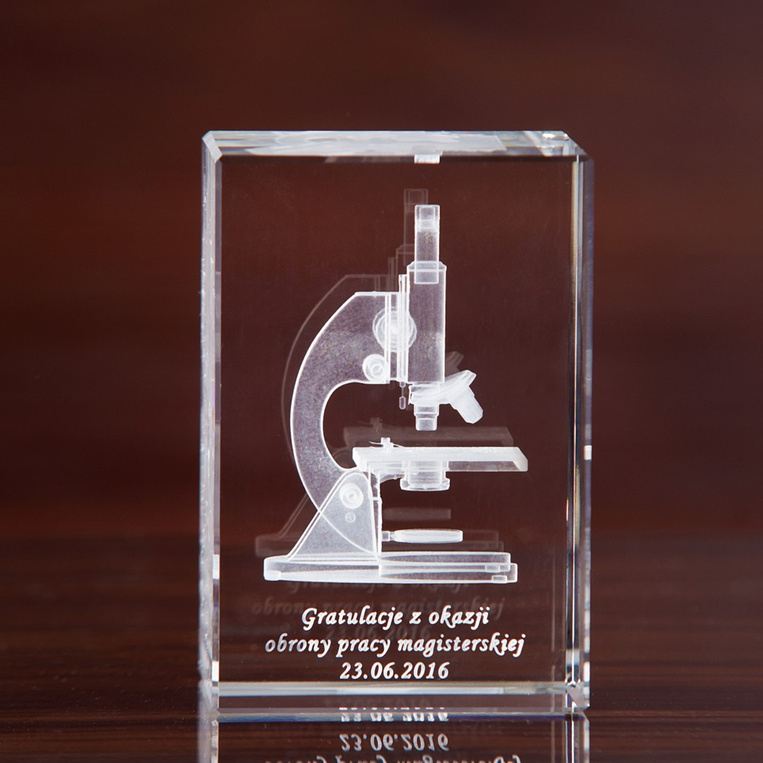 Gratulacje z okazji OBRONY PRACY MAGISTERSKIEJ - Mikroskop 3D