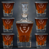 Zestaw do whisky z grawerem SUPER TATA – prezent dla taty