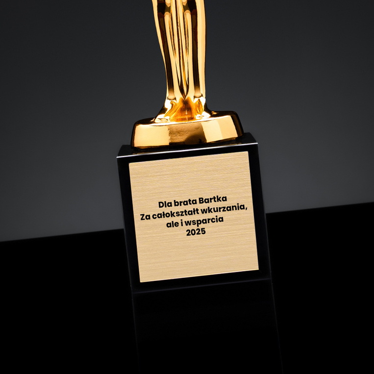 Statuetka Oscara z grawerem – wyjątkowy prezent DLA BRATA