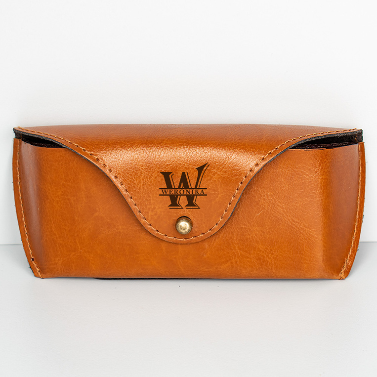 Eleganckie etui na okulary z TWOIM GRAWEREM INICJAŁ + IMIĘ