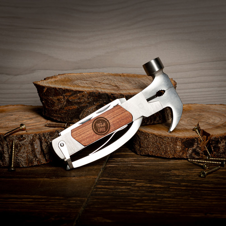 Grawerowany MULTITOOL z LOGIEM gadżet firmowy