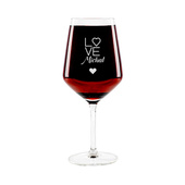 PREZENT Z MIŁOŚCI kieliszek do wina czerwonego z grawerem LOVE dla niego