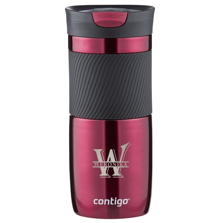 Kubek Contigo Byron bordowy – aa prezent DLA PAŃ grawer monogramu i imienia