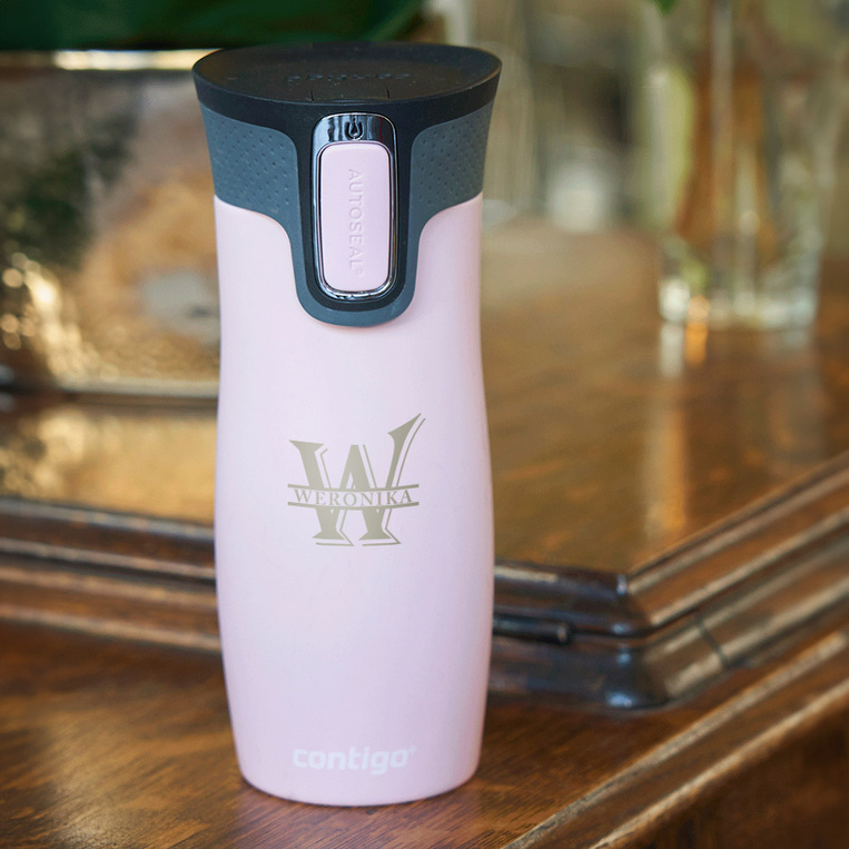 Kubek termiczny Contigo DLA NIEJ – GRAWEROWANE IMIĘ I INICJAŁ