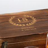 Zestaw do whisky z grawerem na 15-lecie – Kryształowa Miłość
