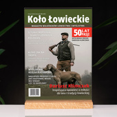 Statuetka ze szkła akrylowego 21x30 cm – Okładka „Koło Łowieckie” z humorem