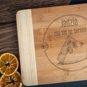 Deska do krojenia grawerowana DLA ZNAWCY SERÓW dla niej dla niego