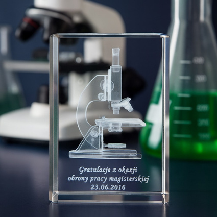 Gratulacje z okazji OBRONY PRACY MAGISTERSKIEJ - Mikroskop 3D