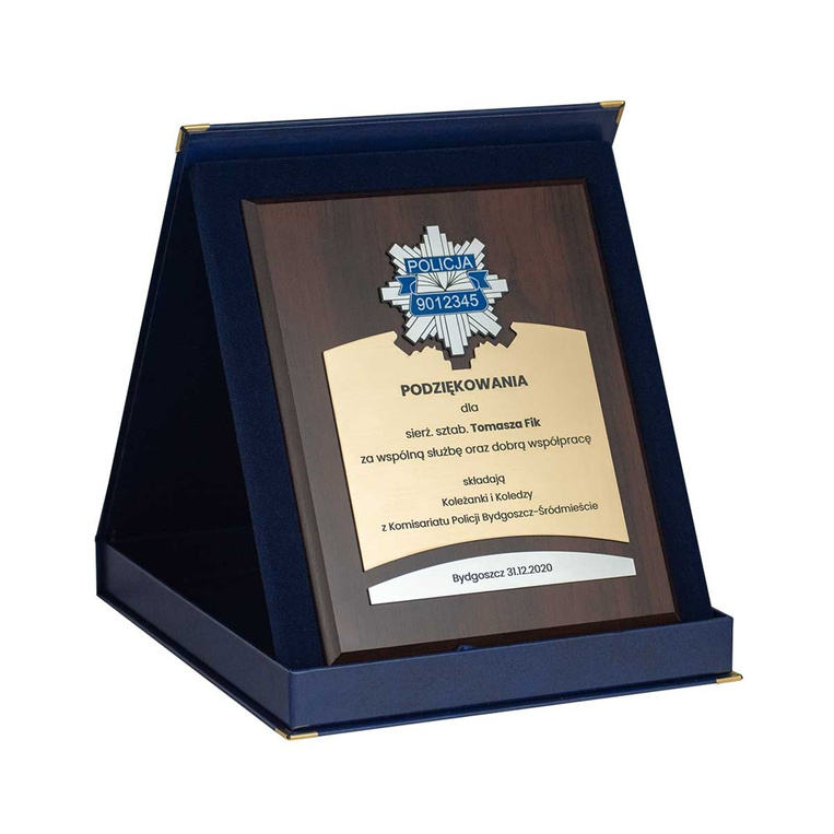 DYPLOM DLA POLICJANTA – wyjątkowe podziękowania na emeryturę lub awans