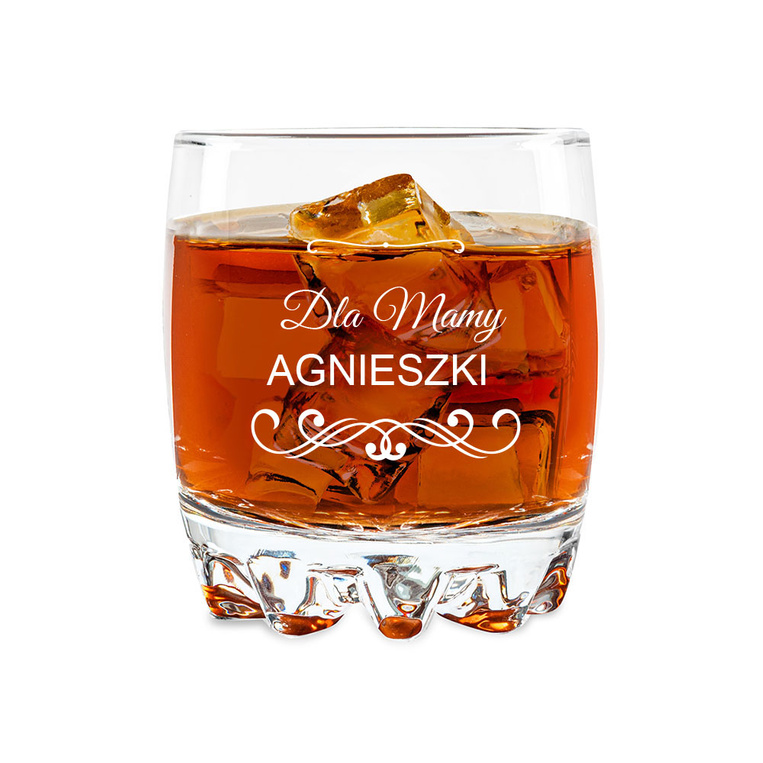 Szklanka do whisky z grawerem DLA MAMY + IMIĘ
