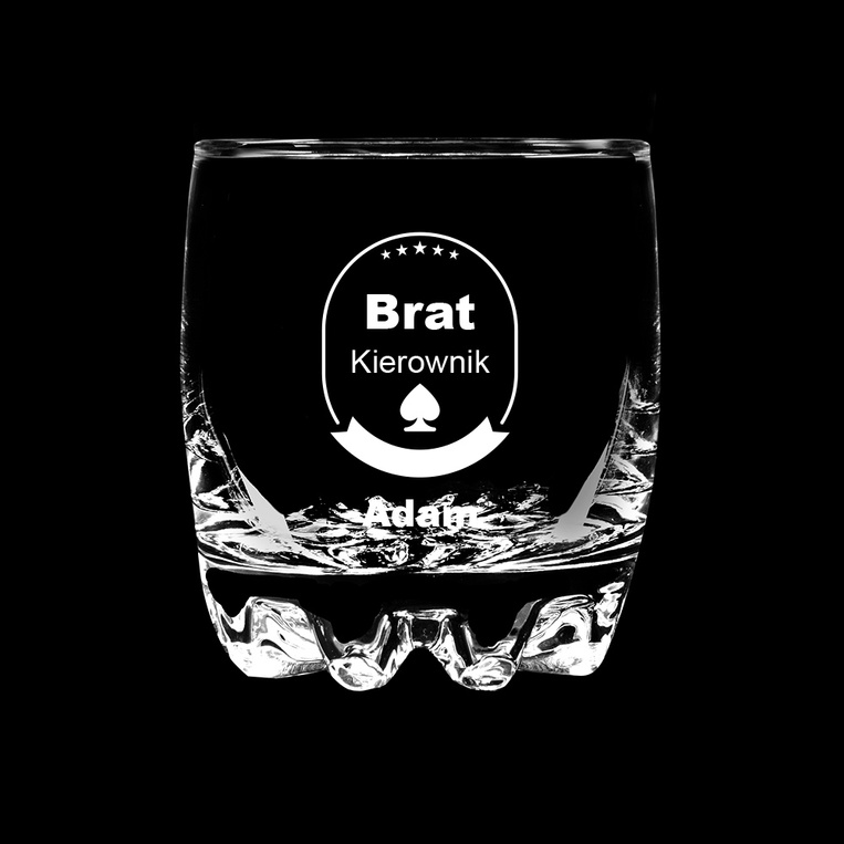 Szklanka do whisky z GRAWEREM z okazji AWANSU