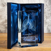 Statuetka Medyczna - Płuca 3D - Podziękowania dla Lekarza, Przychodni