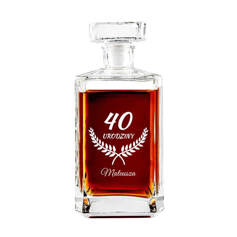 Karafka PERSONALIZOWANY PREZENT NA 40 URODZINY