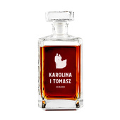 Karafka ślubna na PREZENT DLA PARY z grawerem