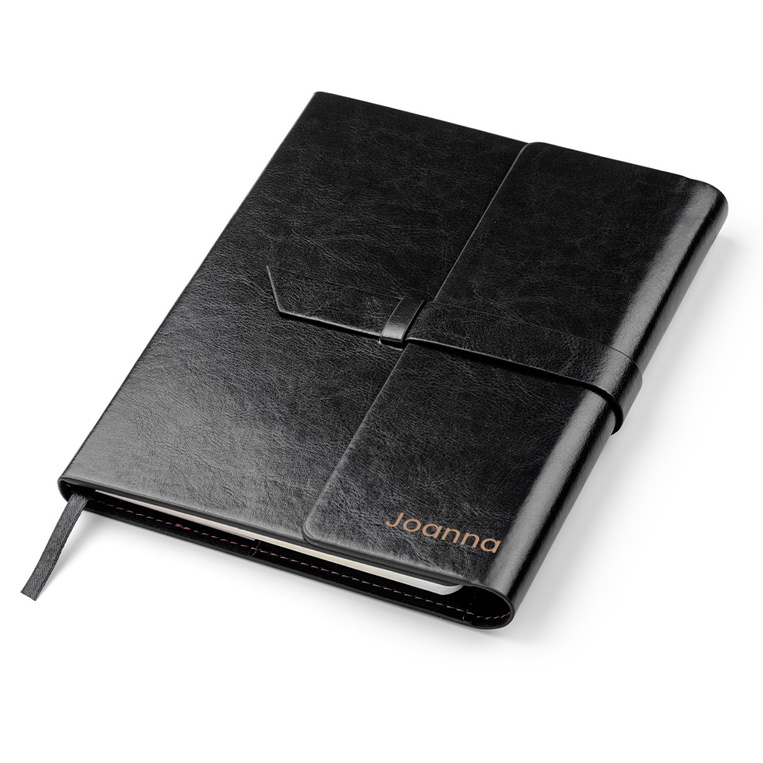 Skórzany notes GRAWER IMIENIA - personalizowany prezent dla niej