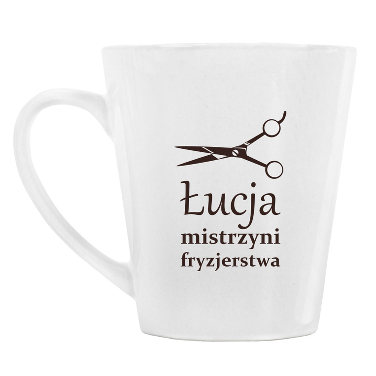 Kubek Latte mały NA PREZENT dla NAJLEPSZEJ FRYZJERKI