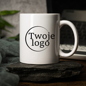 Kubek ceramiczny z nadrukiem LOGO FIRMOWE