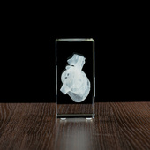 SERCE 3D - grawer w szkle STATUETKA MEDYCZNA PODZIĘKOWANIE