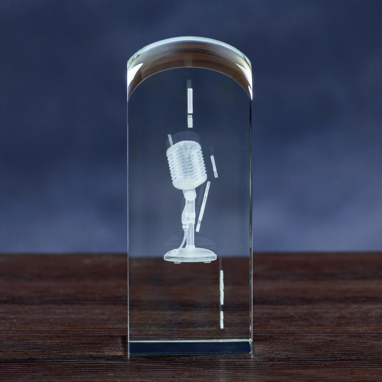 Statuetka 3D Nagroda na Festiwalu Piosenki - MIKROFON 3D