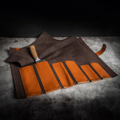 Personalizowane skórzane etui do noży kuchennych GRAWER IMIENIA NAZWISKA