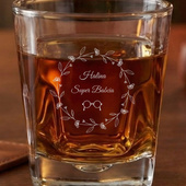 Szklanka do whisky z grawerem SUPER BABCIA + IMIĘ