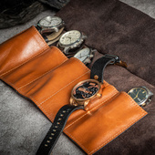 Eleganckie skórzane etui na zegarki z grawerem - prezent dla kobiety