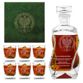 Ekskluzywny prezent dla żołnierza SKW – karafka i szklanki w skrzynce