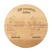 PERSONALIZOWANA Deska do serów z nożami prezent Z OKAZJI ROCZNICY