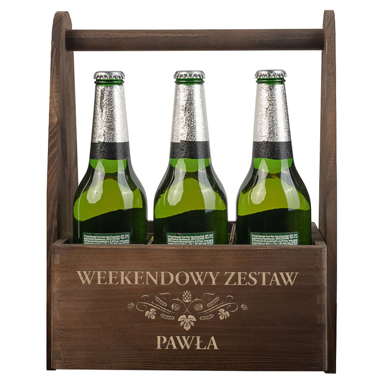 Nosidło na piwo z grawerem WEEKENDOWY ZESTAW NA PIWO + IMIĘ