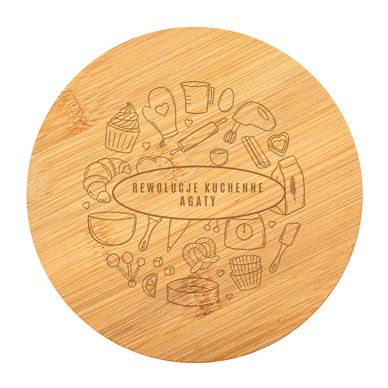 Szklana salaterka z grawerem na prezent NA IMIENINY