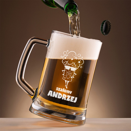 Kufel z grawerem SZALONY ANDRZEJ prezent PERSONALIZOWANY