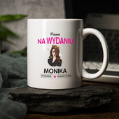 Personalizowany kubek z nadrukiem PANNA NA WYDANIU + IMIĘ