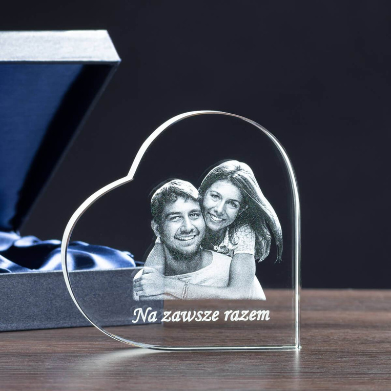 Personalizowana fotolampka 2D 110x110x20 mm ze zdjęciem | Statuetka LED