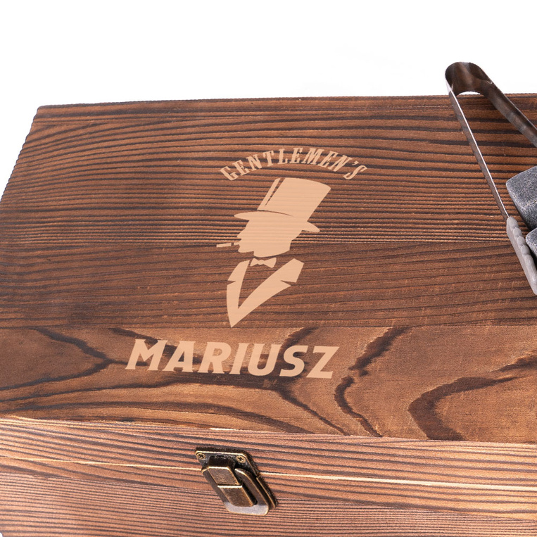 Zestaw do whisky Gentlemen's z imieniem – PREZENT DLA DŻENTELMENA