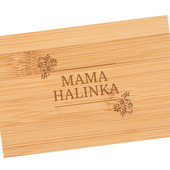 PERSONALIZOWANY zestaw do manicure w bambusowym etui NA DZIEŃ MATKI prezent DLA MAMY