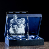 Rodzinne zdjęcie w krysztale GRAWER Pamiątka Jubileusz